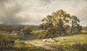 George Turner A quiet scene in Derbyshire oil painting on canvas